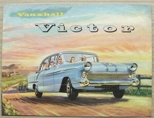 VAUXHALL VICTOR Car Sales Brochure Sept 1957 #V1076A/9/57