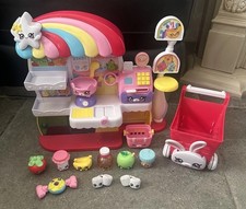 Kindi Kids Play set Supermarket and Shopping Trolley with accessories 