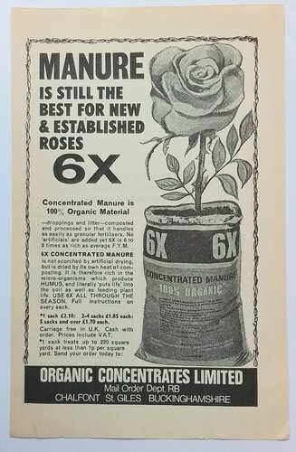 Original advert for manure - original,