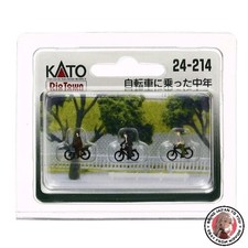 NEW KATO N Gauge Middle-Aged Man on a Bicycle 24-214 Diorama Supplies