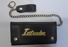 Highway Hawk Bike Intruder Black Leather Motorcycle Chain Wallet 10cmx18cm BC456