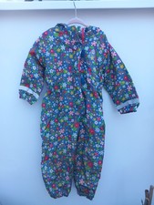 Frugi Splashsuit/puddlesuit/waterproof Rabbits And Flowers, Suit 3-4 Years Girl