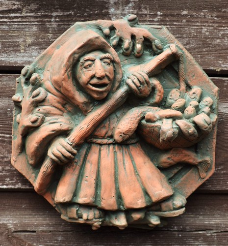 Fishing medieval monk wall - medieval,