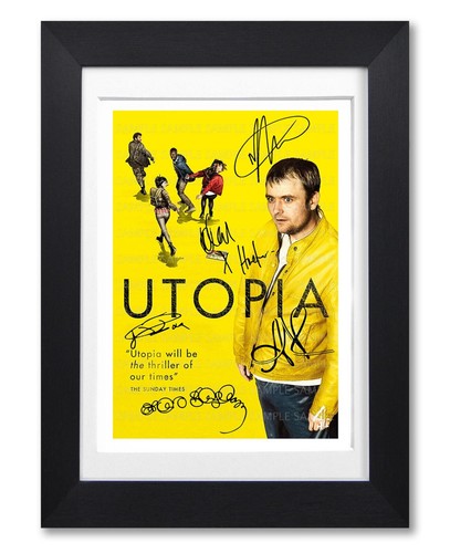 Utopia cast signed poster - cast,