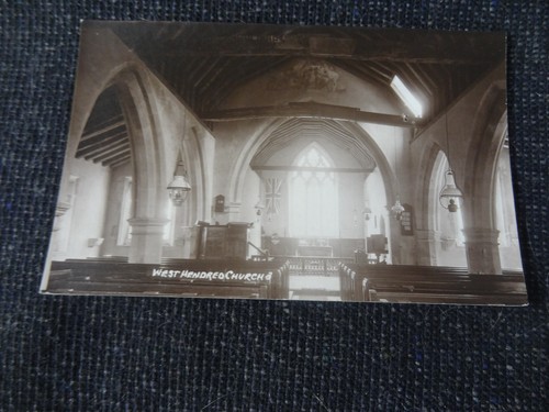 West hendred church - hendred, postcard