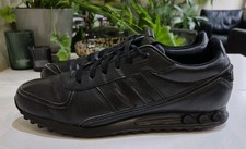 ADIDAS L.A TRAINER II ORIGINALS. MENS SIZE 10.5 UK TRAINERS. TRIPLE BLACK *2013*