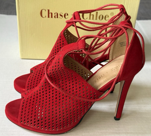 Chase chloe red - +, suede