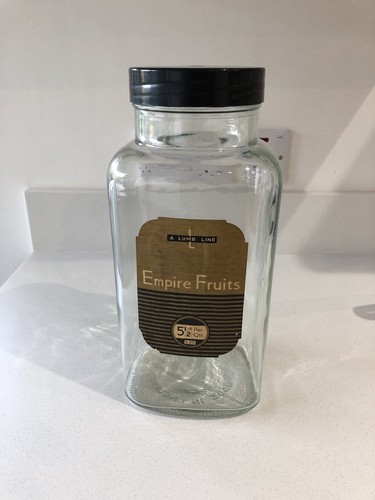 Vintage large glass sweet jar - glass,