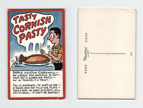 Postcard tasty cornish pasty - -,