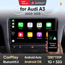 9" Android14 Apple Carplay For Audi A3 8P 2003-2013 S3 Autoradio Radio GPS WIFI