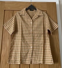 London Pride Vintage ‘Aertex’ Women’s Check Shirt - Size 36” Chest