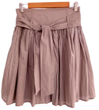 Tsega Taupe Crinkle Skirt