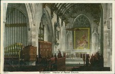 Bridgwater Interior Of Parish Church 20655 Pre 1918