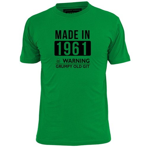 Mens made 1961 grumpy old - made,