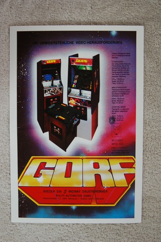 Gorf arcade flyer - gorf, promotional