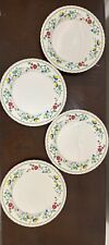 Trade Winds Tableware Set of 4 Dinner Plate 25cm Diameter Floral Design