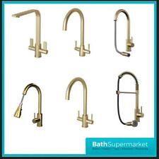 Brushed Brass Kitchen Mono Taps UK Stocks  Designs Inc Pull Out Spray Types
