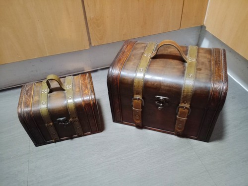 Pair wooden decorative - pair,