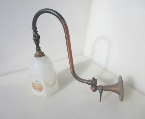 Victorian brass wall light - victorian,