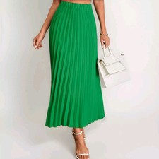 Women's Pleated Skirt Midi