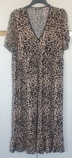 ROMAN Dress Brown Animal Print
