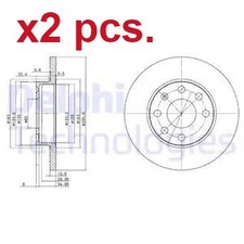 X2 PCS FRONT BRAKE DISC ROTOS