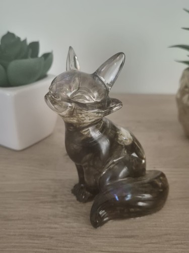 Resin fox figure - home, decor