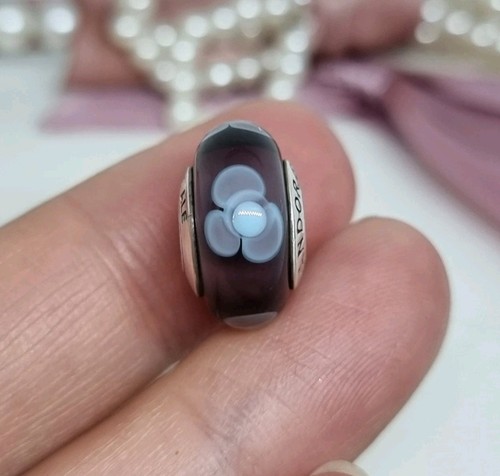 Genuine pandora purple - purple, flowers