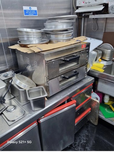 Twin deck pizza oven - oven, a