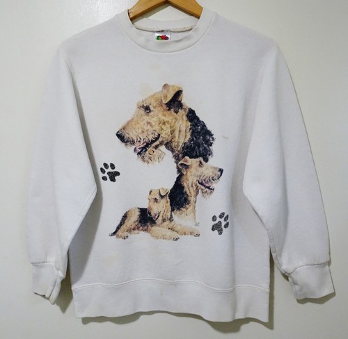 Vtg 90s airedale terrier - 90s, dog