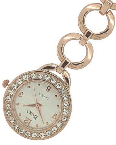 Rose gold fashion diamante - gold,