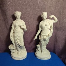 Pair antique copeland parian - antique,