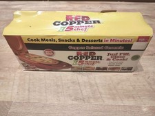 Copper Red 5 Minute Chef Electric Non Stick Cook Meals, Snacks & Desserts! 