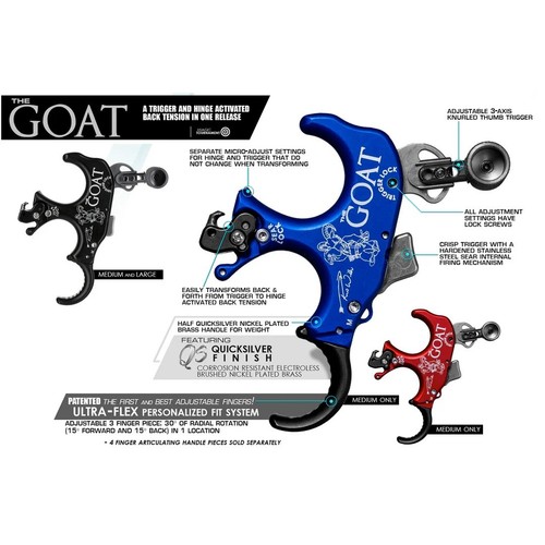 Goat red medium thumb hinge - red, thumb/hinge