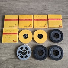 11 x Vintage 8mm Cine Films Home Movies on Kodak 3" Spool With Plastic Case