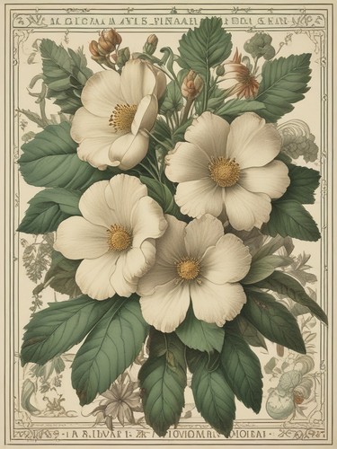 Vintage botanical - ad,