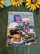 Plastic canvas banks book - canvas,