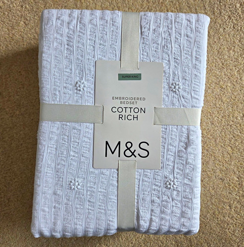 Super king embroidered - m&s,