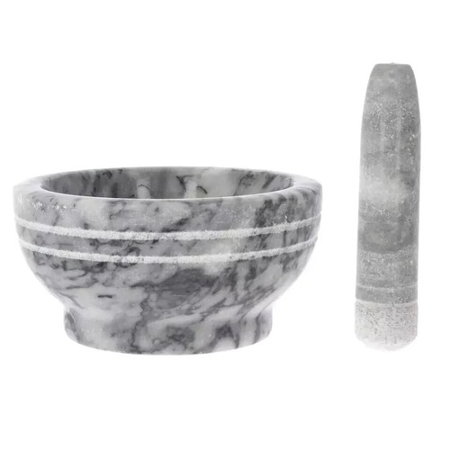 Marble pestle mortar set - marble,