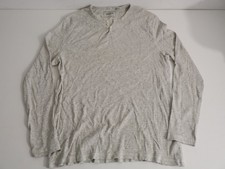 Atlantic Bay Mens Grey Waffle Knit Henley Long Sleeve T-Shirt Size XXL