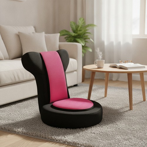 Folding floor sofa chair black - sofa,