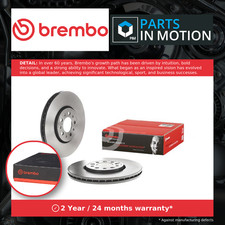 2x Brake Discs Pair Vented