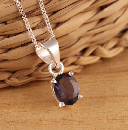 Natural iolite solid 925 - natural,
