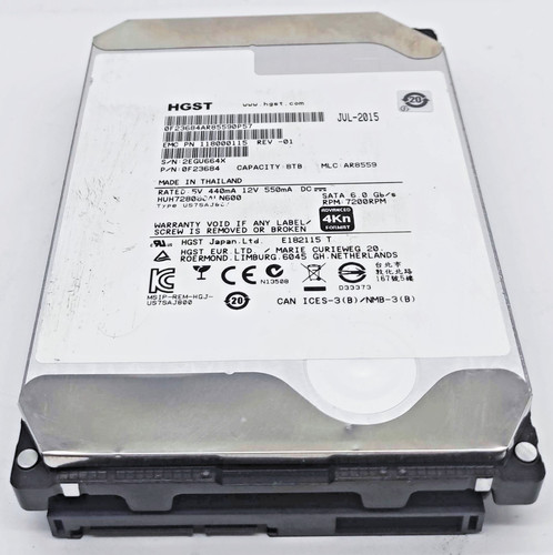 8tb hgst huh728080aln600 - hgst,