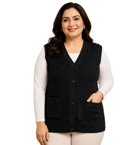 Women knitted sleeveless - women's,