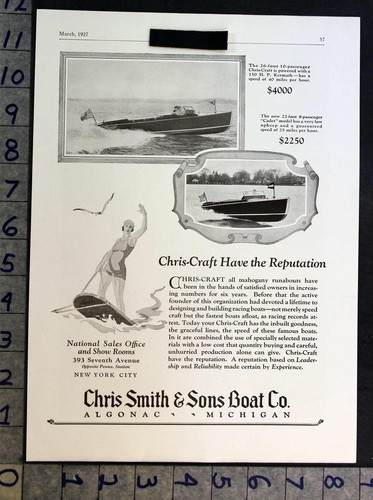 1927 chris craft - chris-craft, kermath