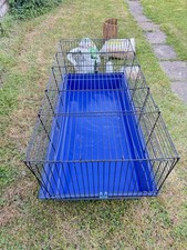 Extra Large Rabbit Cage 120cm Pet Guinea Pig Plastic Metal Indoor Enclosure Unit