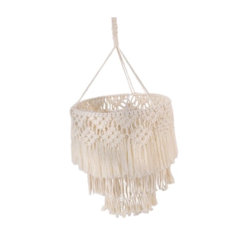 Macrame ceiling lamp - lamp, shade