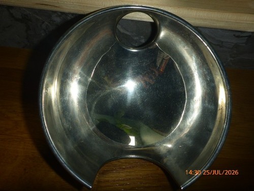 Vintage chrome plated oil lamp - vintage,