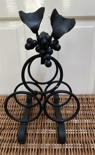 Wrought iron wine - wrought, rack